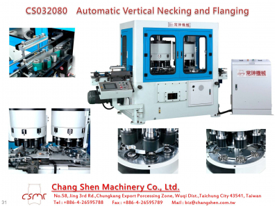 Necking machine , flanging machine , food can